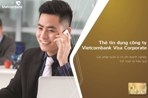 Ra mắt thẻ tín dụng Vietcombank Visa Corporate