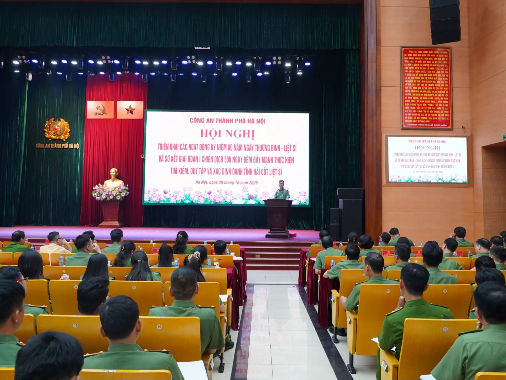Công an Hà Nội triển khai hoạt động kỷ niệm 80 năm Ngày Thương binh - Liệt sĩ, sơ kết Chiến dịch 500 ngày đêm