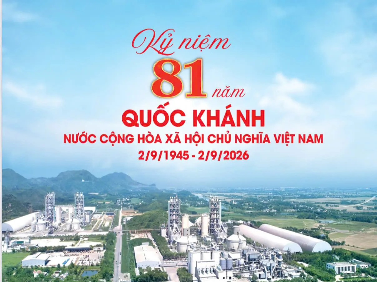 Công ty xi măng Long Sơn chúc mừng Quốc Khánh ngày 2/9 
