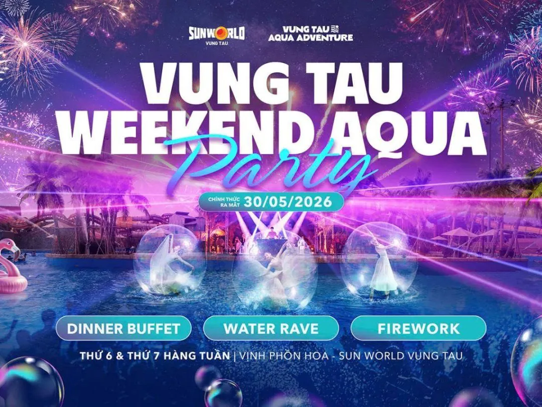 Công viên nước Sun World Vung Tau sẽ bắn pháo hoa vào mỗi cuối tuần