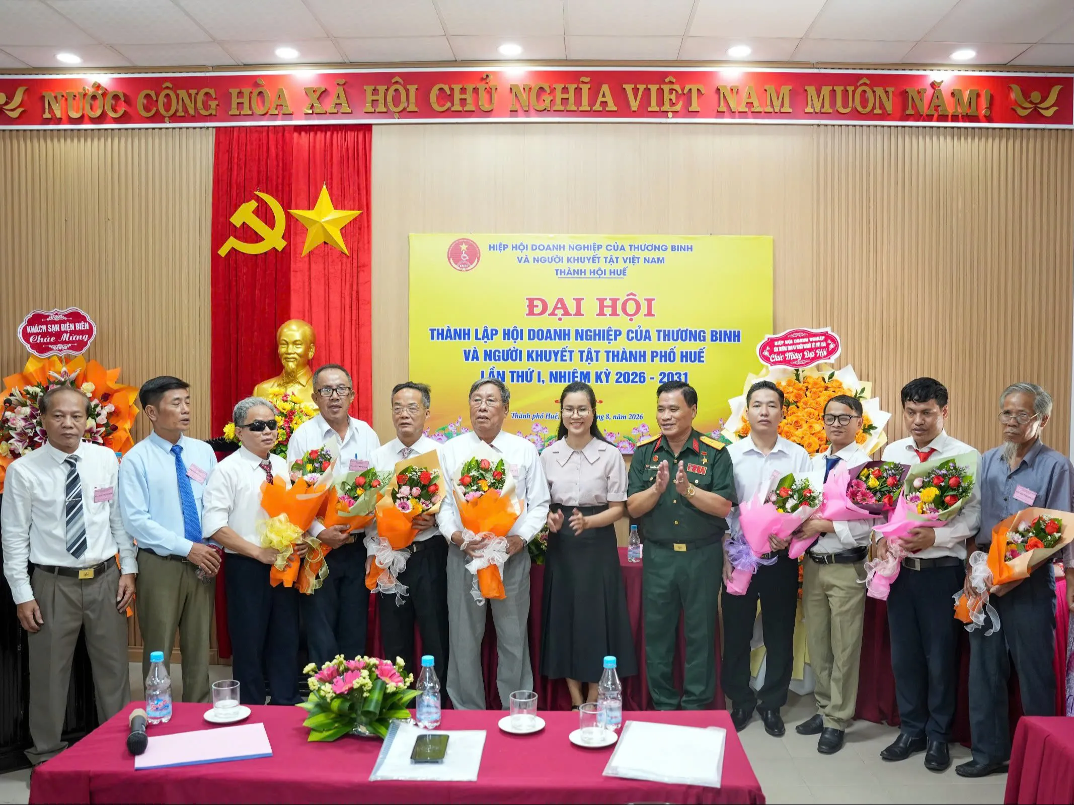 Đại hội lần thứ nhất Hội Doanh nghiệp của Thương binh và Người khuyết tật thành phố Huế: Tạo điểm tựa để hội viên vươn lên phát triển