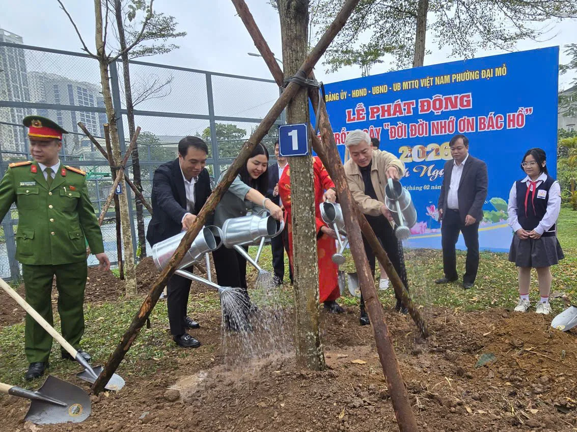 Hà Nội: Phường Đại Mỗ phát động tết trồng cây Xuân Bính Ngọ 2026