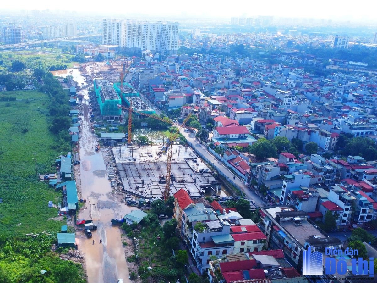 Hình ảnh mới nhất về dự án nhà ở xã hội Thượng Thanh vừa mở bán