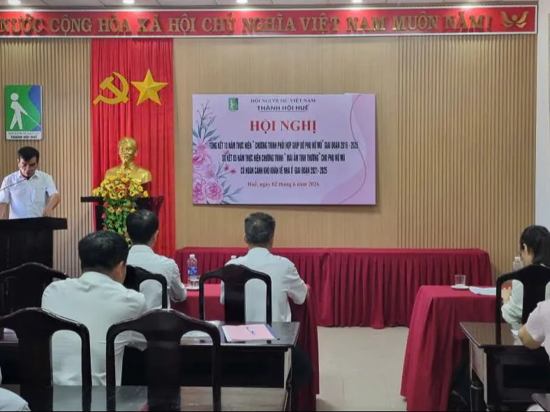 HNM TP. Huế tổ chức hội nghị tổng kết 10 năm triển khai chương trình phối hợp với Hội Liên hiệp phụ nữ thành phố 