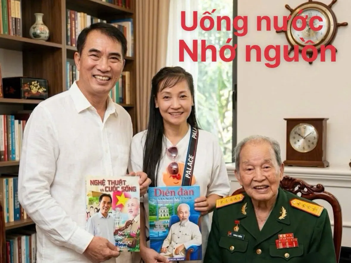 Họa sĩ Nguyễn Như Ngọc: Hội họa đồng hành cùng đạo lý “Uống nước nhớ nguồn”