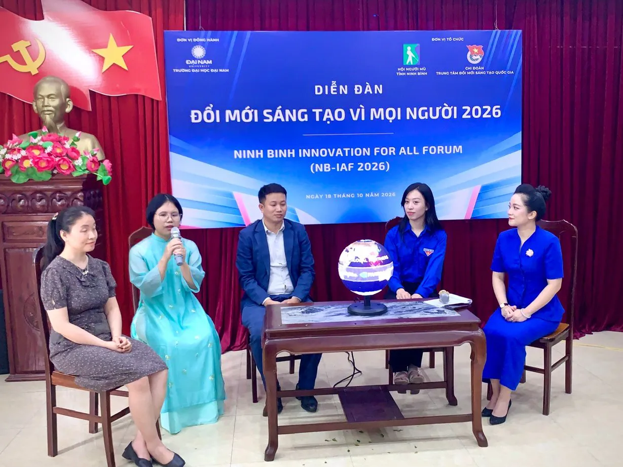 Hội Người mù tỉnh Ninh Bình tổ chức diễn đàn “Đổi mới sáng tạo vì mọi người 2026”