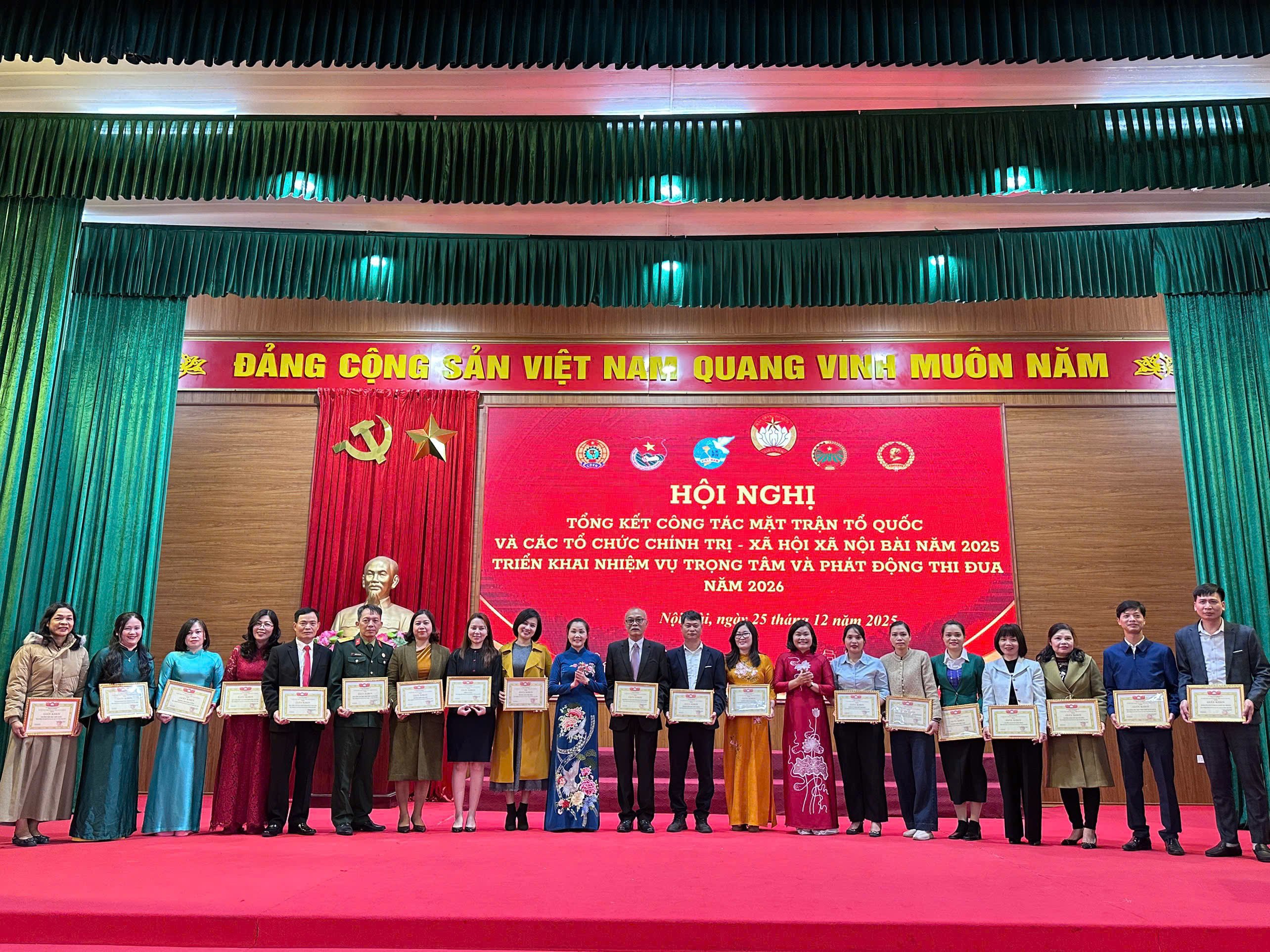 MTTQ xã Nội Bài tổng kết công tác năm 2025, triển khai nhiệm vụ  năm 2026