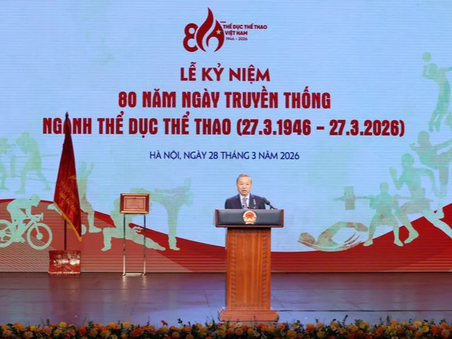 Phát biểu của Tổng Bí thư Tô Lâm tại Lễ kỷ niệm 80 năm Ngày truyền thống ngành Thể dục thể thao Việt Nam