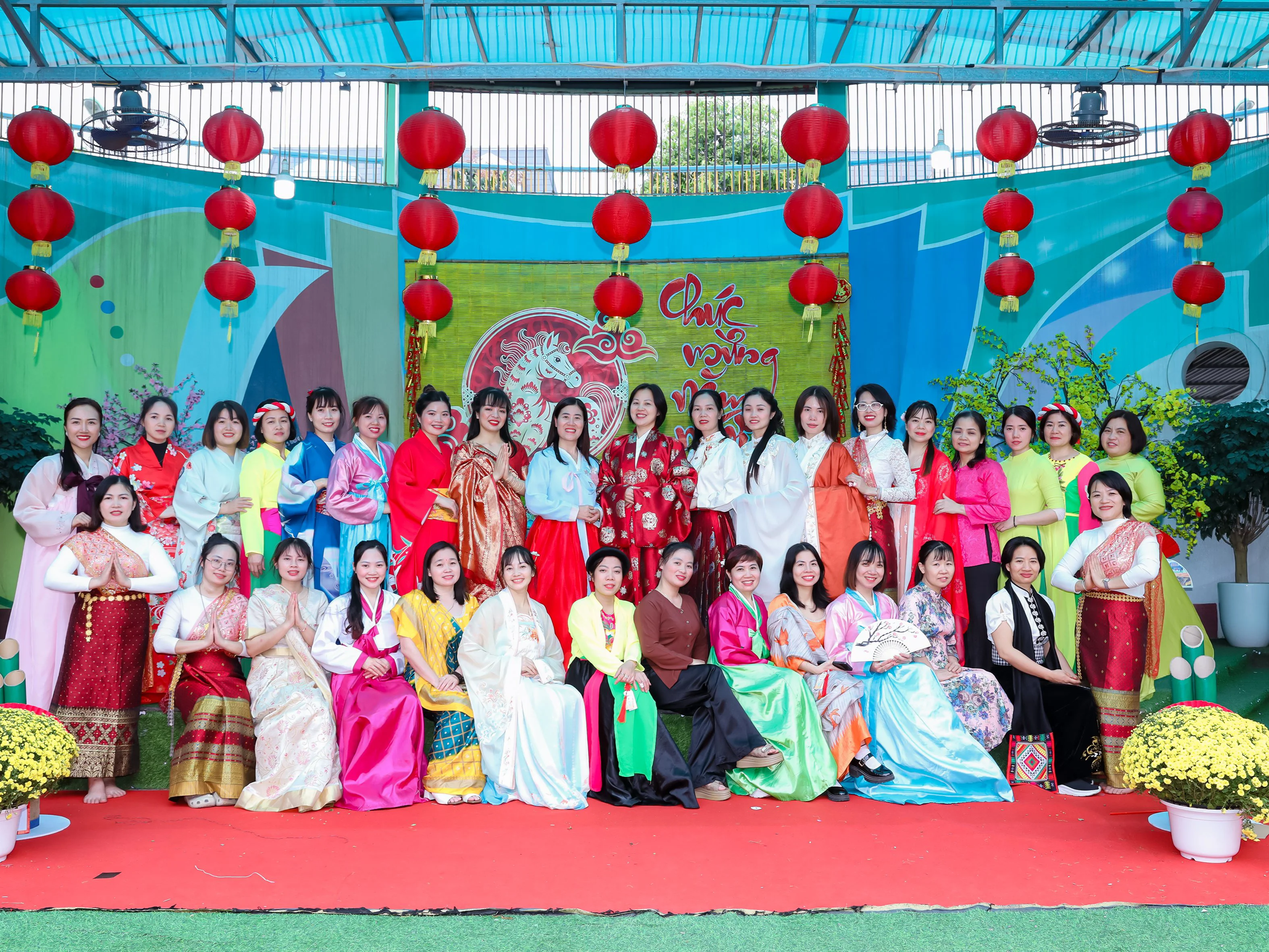 Sắc xuân Châu Á cùng cô trò Trường Mầm non Lê Quý Đôn