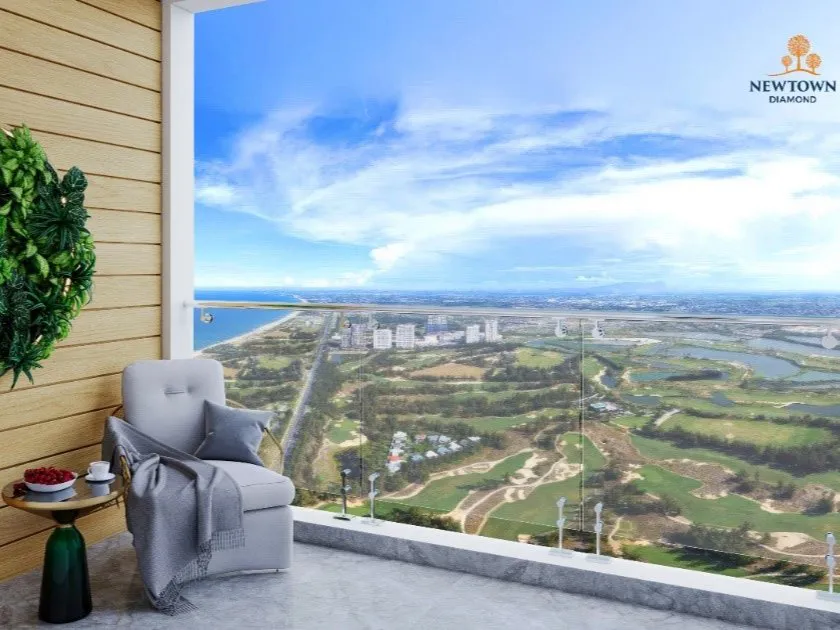 Tầm nhìn sân gôn nâng tầm giá trị Sky Villa Newtown Diamond