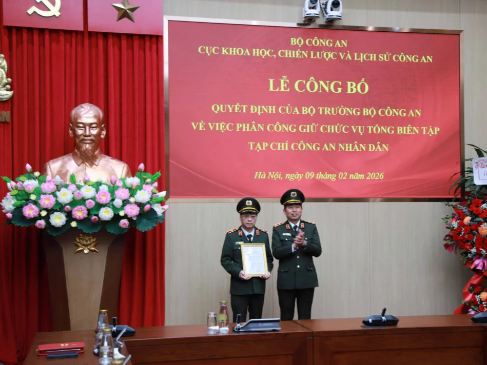 Thiếu tướng Phạm Khải được phân công Kiêm nhiệm chức vụ Tổng biên tập Tạp chí CAND