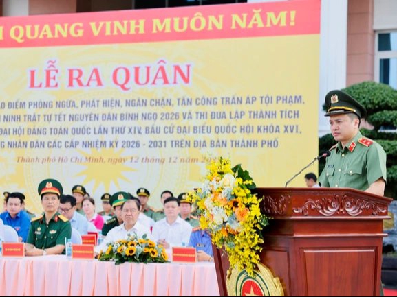 Trung tướng Mai Hoàng, Giám đốc Công an TPHCM phát lệnh ra quân cao điểm tấn công tội phạm