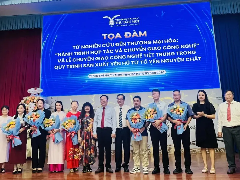 Trường Đại học Thủ Dầu Một:  Chuyển giao công nghệ tiệt trùng sản xuất yến hũ
