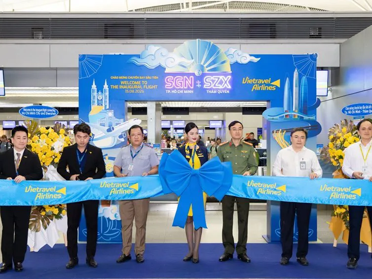 Vietravel Airlines khai trương đường bay thẳng TP.HCM – Thâm Quyến