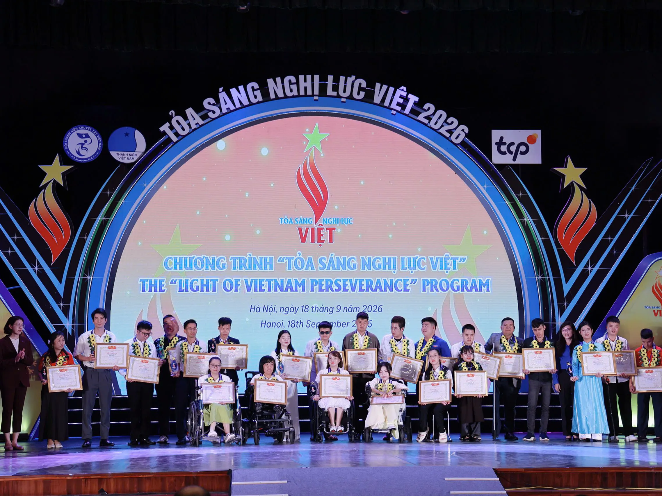 Vinh danh 26 gương thanh niên khuyết tật tiêu biểu “Tỏa sáng Nghị lực Việt” năm 2026