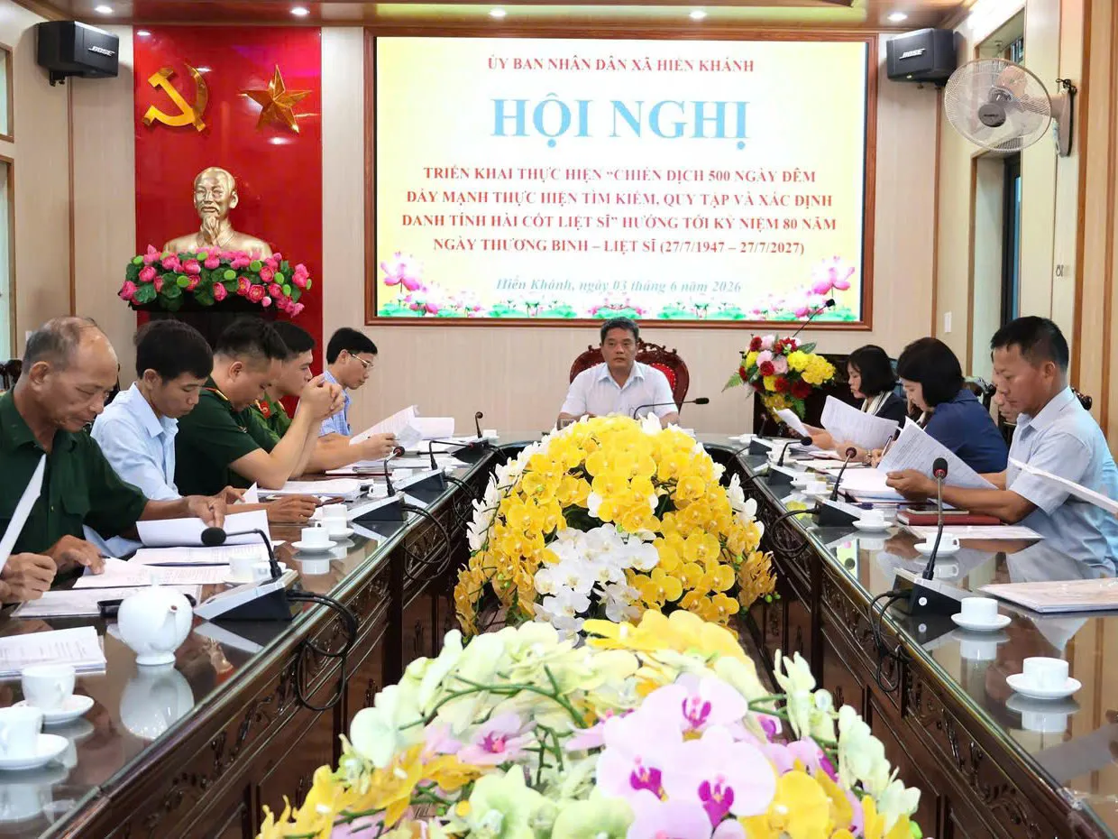Xã Hiển Khánh hoàn thành sớm công tác lấy mẫu hài cốt liệt sĩ chưa xác định danh tính.