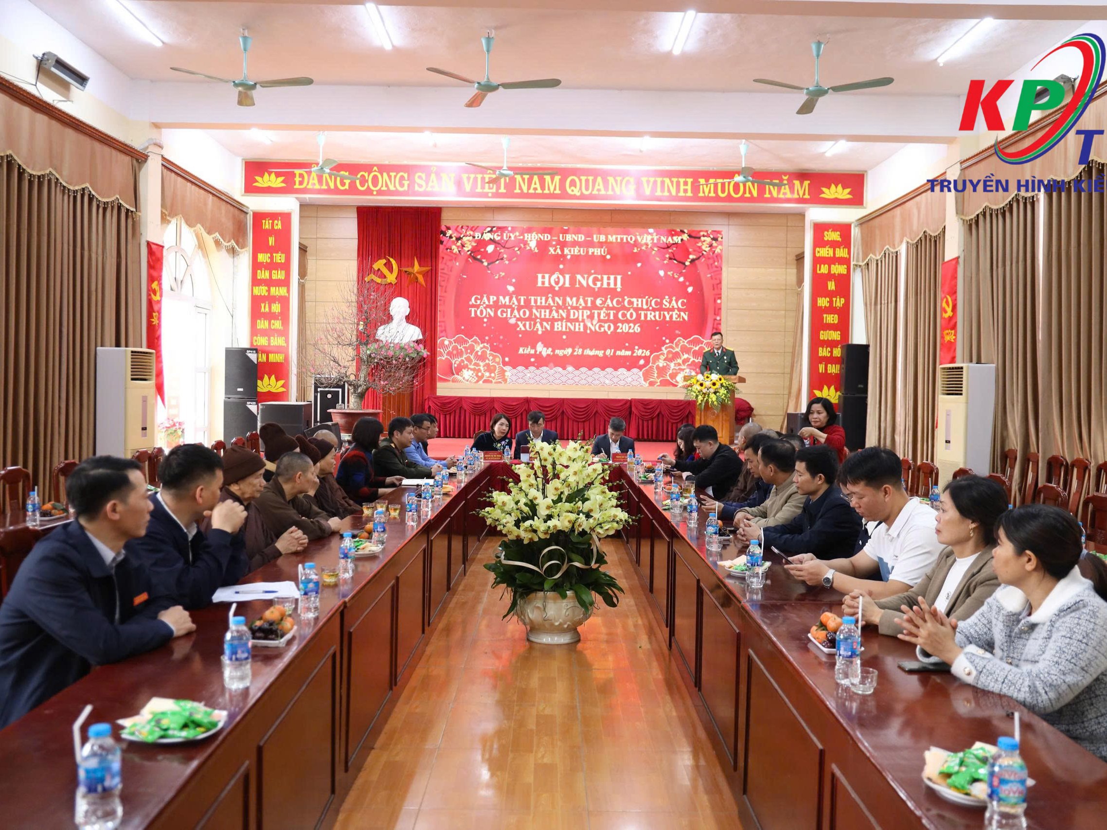 Xã Kiều Phú: Hội nghị gặp mặt thân mật các Chức sắc Tôn giáo nhân dịp đón Tết cổ truyền của dân tộc