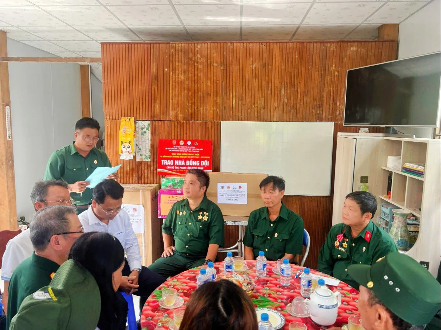 Xã Nhựt Tảo: Trao nhà đồng đội cho hội viên Cựu chiến binh 