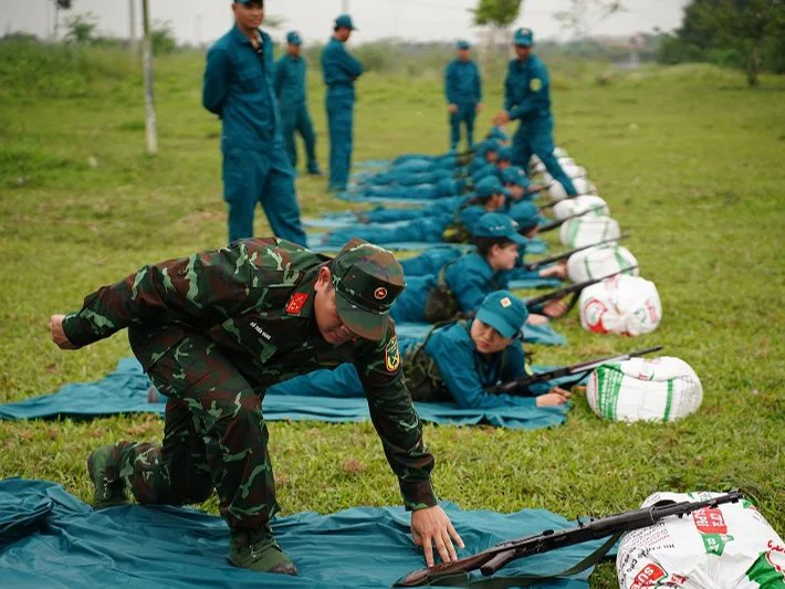 Xã Phong Doanh triển khai huấn luyện Dân quân tự vệ năm thứ nhất 2026
