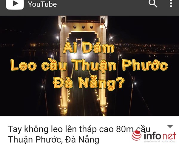 Đà Nẵng: Xem xét du lịch mạo hiểm lên đỉnh cầu Thuận Phước?