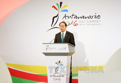 Chủ tịch nước Trần Đại Quang dự khai mạc Hội nghị cấp cao Pháp ngữ