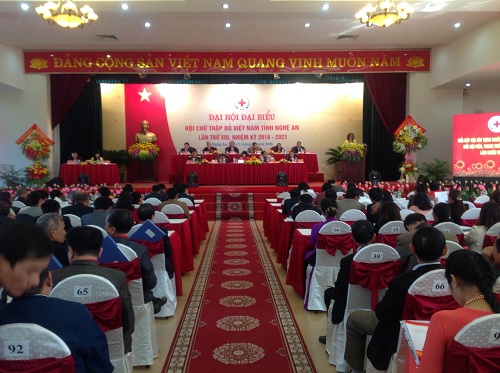 Đại hội đại biểu Hội Chữ thập đỏ tỉnh Nghệ An lần thứ VIII, nhiệm kỳ 2016 - 2021