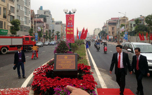 Khánh thành đường nối Nguyễn Văn Cừ đến đê Tả ngạn sông Hồng