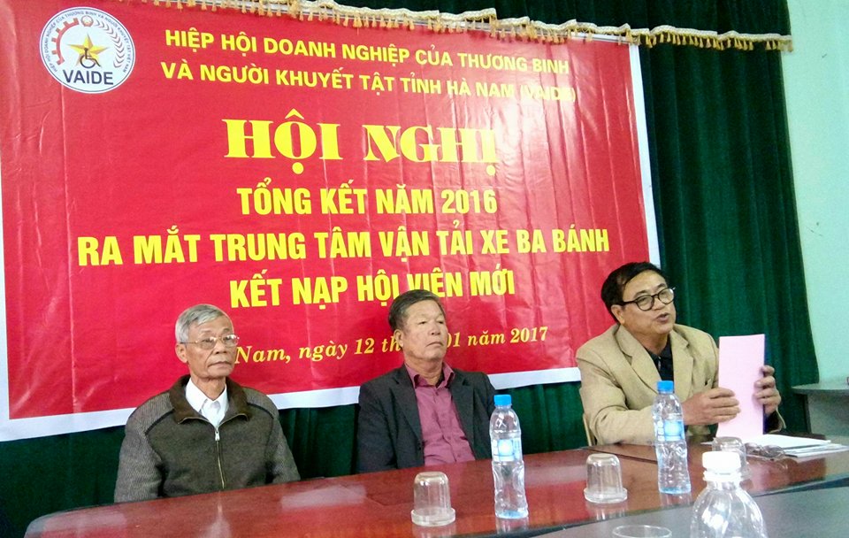 VAIDE Hà Nam: Ra mắt Trung tâm vận tải xe ba bánh