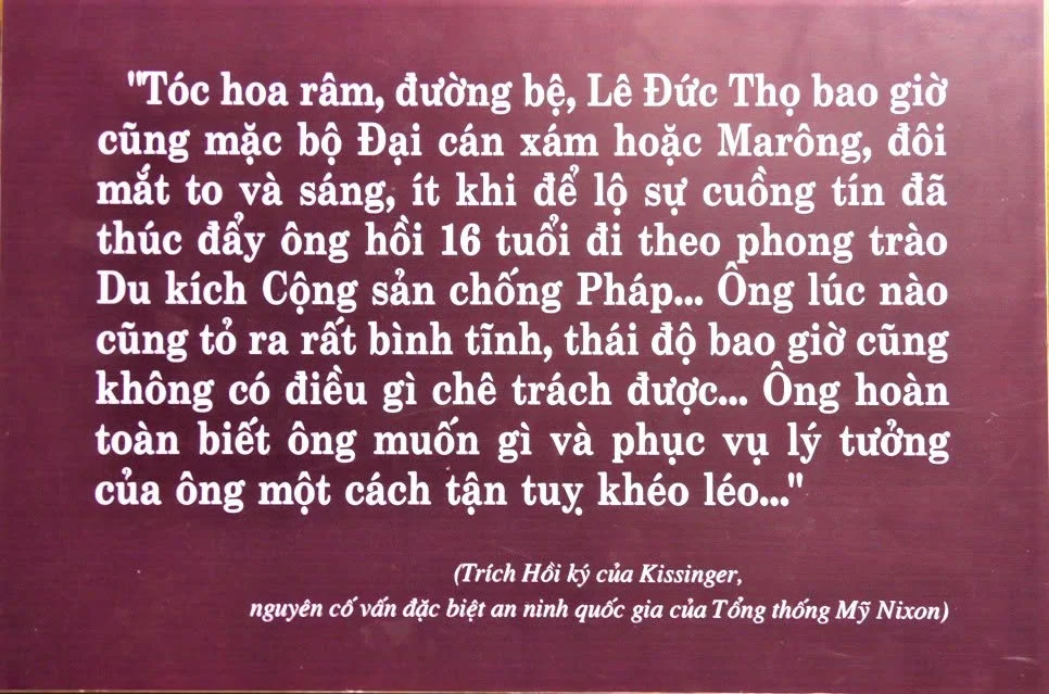 Thăm khu tưởng niệm ông Lê Đức Thọ