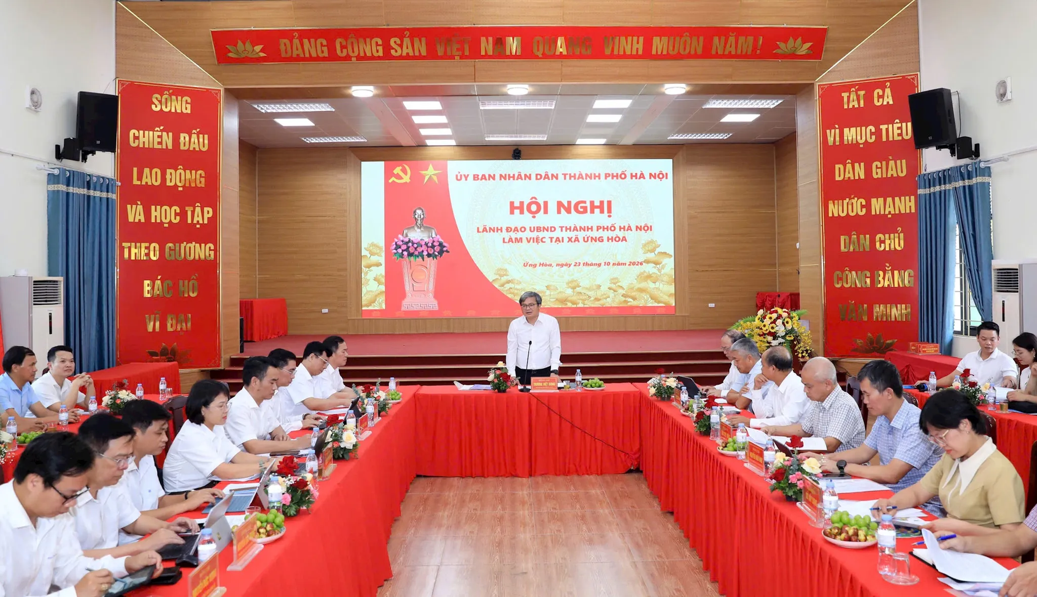 Phó Chủ tịch UBND thành phố Hà Nội Trương Việt Dũng: Ứng Hòa ưu tiên hạ tầng, tạo động lực phát triển công nghiệp