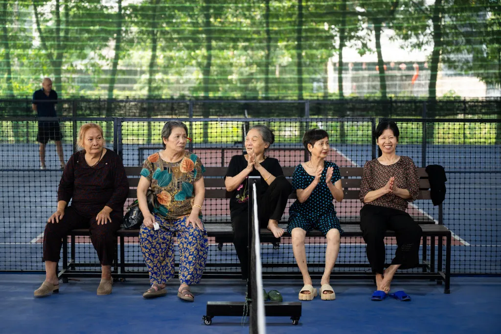 Người cao tuổi tìm niềm vui vận động với pickleball tại viện dưỡng lão