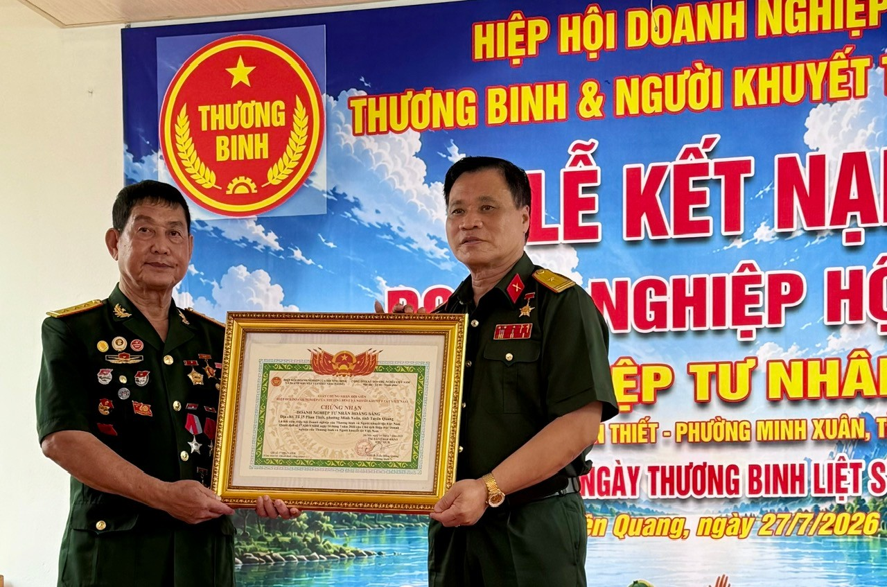 VAIDE: Kết nạp doanh nghiệp hội viên tại Tuyên Quang.