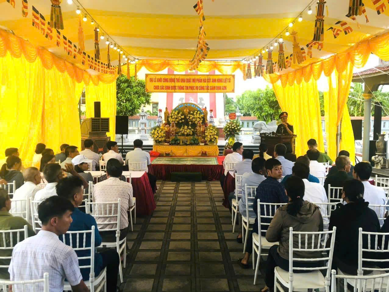 Xã Hiển Khánh hoàn thành sớm công tác lấy mẫu hài cốt liệt sĩ chưa xác định danh tính.