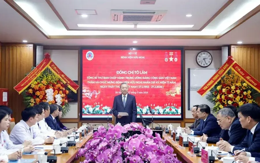 Tổng Bí thư Tô Lâm: Sức mạnh lớn nhất của ngành y nằm ở trái tim và khối óc người thầy thuốc