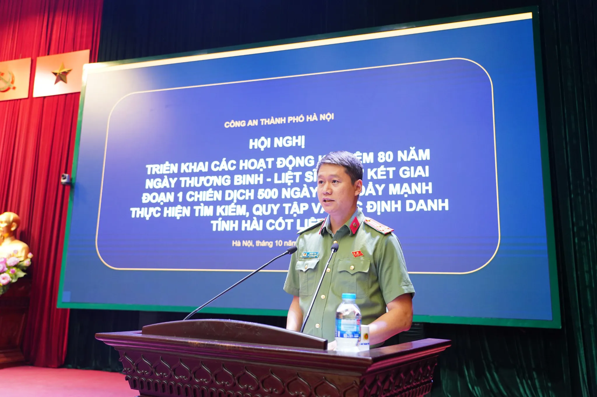 Công an Hà Nội triển khai hoạt động kỷ niệm 80 năm Ngày Thương binh - Liệt sĩ, sơ kết Chiến dịch 500 ngày đêm