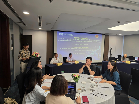 Tham vấn, hoàn thiện Bộ Quy tắc ứng xử về môi trường làm việc hòa nhập đối với người khuyết tật