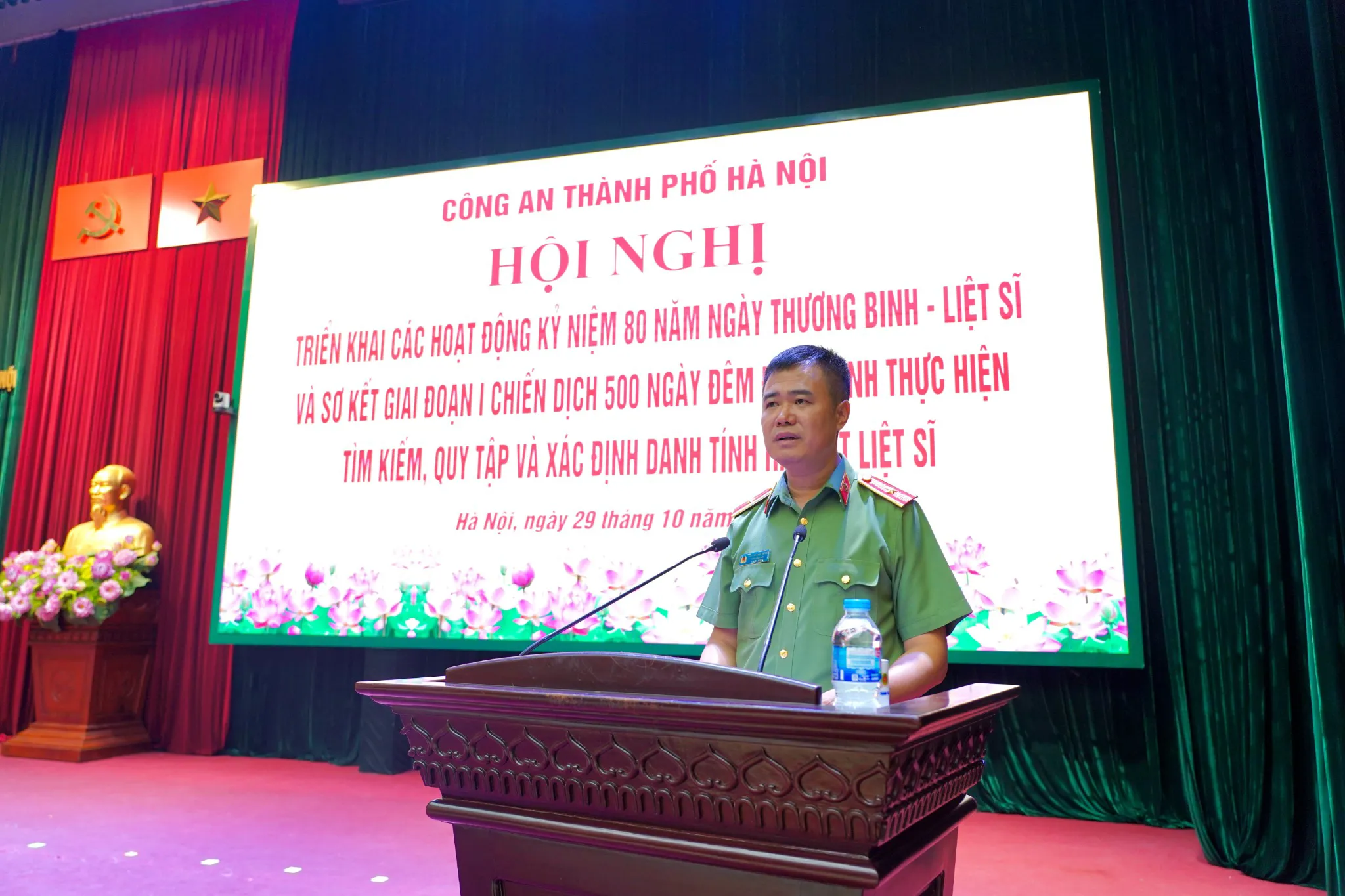 Công an Hà Nội triển khai hoạt động kỷ niệm 80 năm Ngày Thương binh - Liệt sĩ, sơ kết Chiến dịch 500 ngày đêm