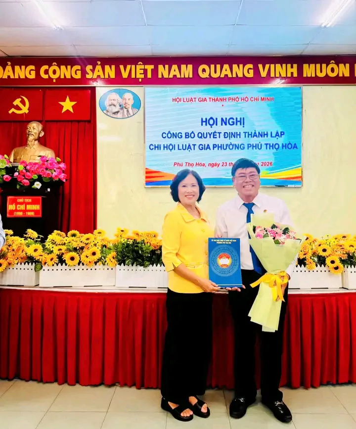 TP.Hồ Chí Minh: Thành lập Chi hội Luật gia phường Phú Thọ Hoà