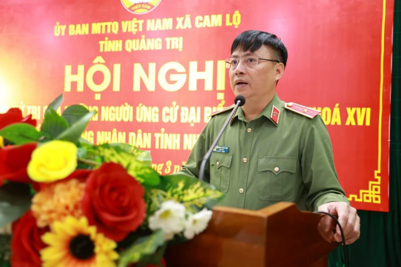 Thiếu tướng Nguyễn Thanh Liêm nêu 4 nhiệm vụ trọng tâm nếu trúng cử đại biểu Quốc hội