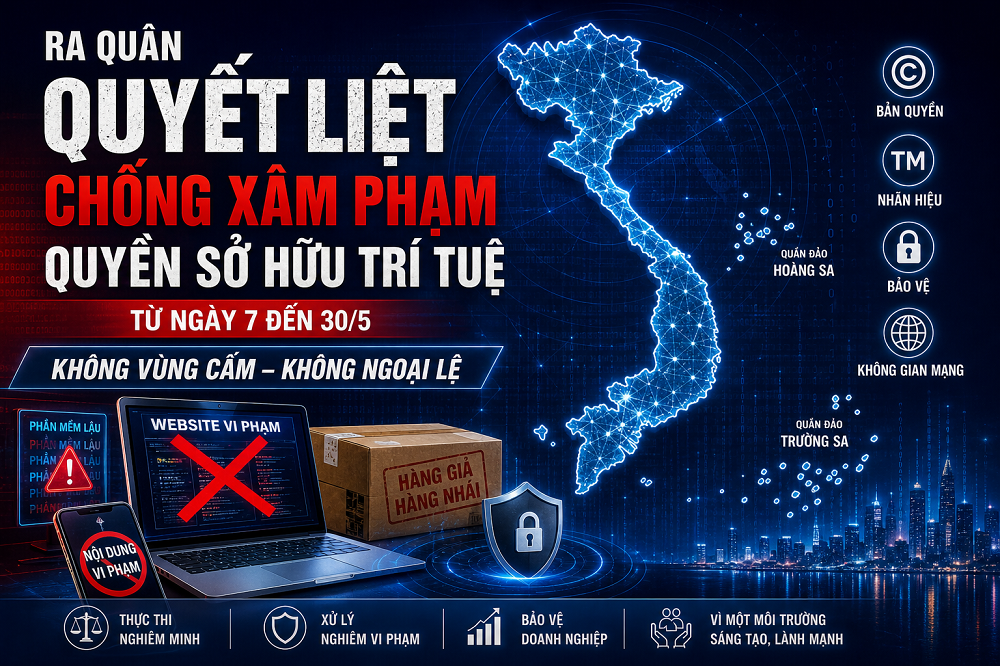 Ra quân quyết liệt chống xâm phạm quyền sở hữu trí tuệ