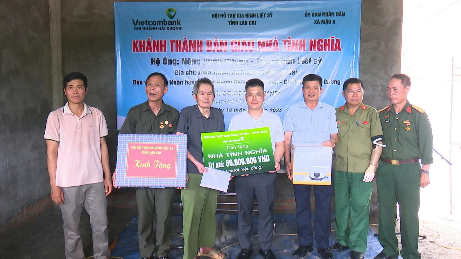Khánh thành bàn giao nhà ở cho thân nhân liệt sỹ
