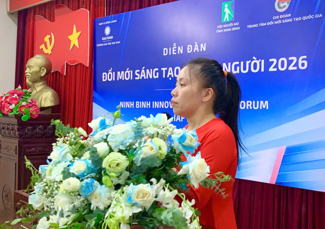 Hội Người mù tỉnh Ninh Bình tổ chức diễn đàn “Đổi mới sáng tạo vì mọi người 2026”
