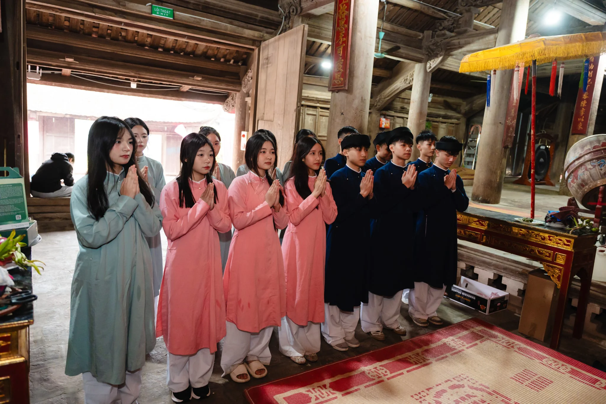 Ấn tượng với Lễ hội tái hiện Tết cổ truyền tại Đình So, Hà Nội