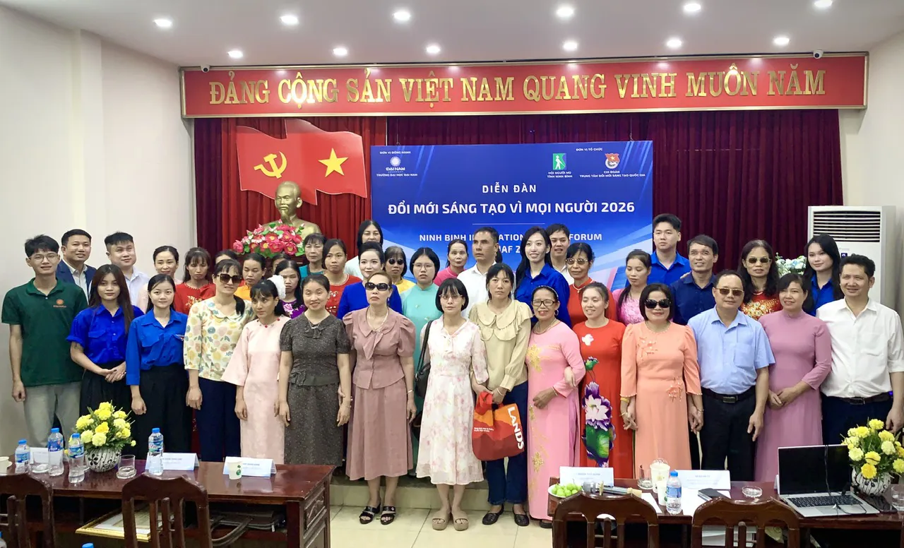 Hội Người mù tỉnh Ninh Bình tổ chức diễn đàn “Đổi mới sáng tạo vì mọi người 2026”