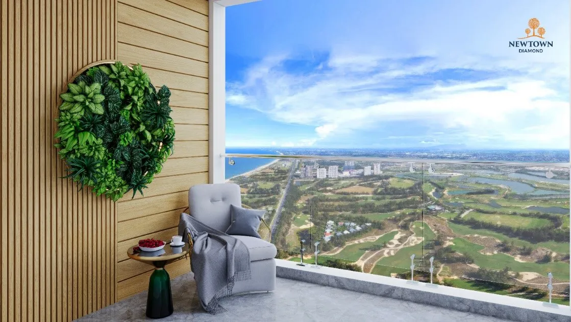 Tầm nhìn sân gôn nâng tầm giá trị Sky Villa Newtown Diamond