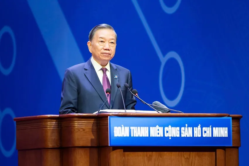 Toàn văn phát biểu của Tổng Bí thư, Chủ tịch nước Tô Lâm tại Đại hội Đoàn toàn quốc lần thứ XIII
