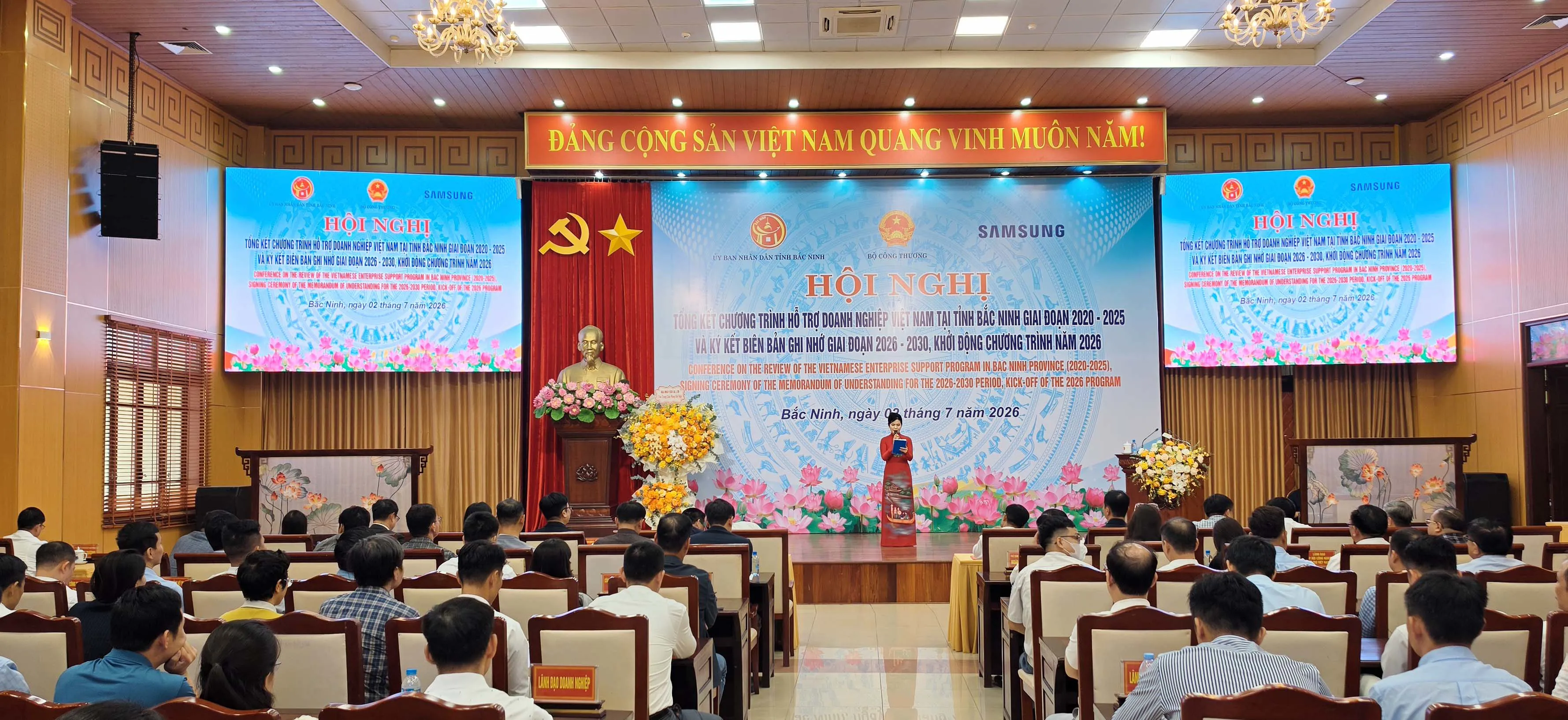Bắc Ninh: Tổng kết Chương trình hỗ trợ doanh nghiệp và khởi động Chương trình năm 2026