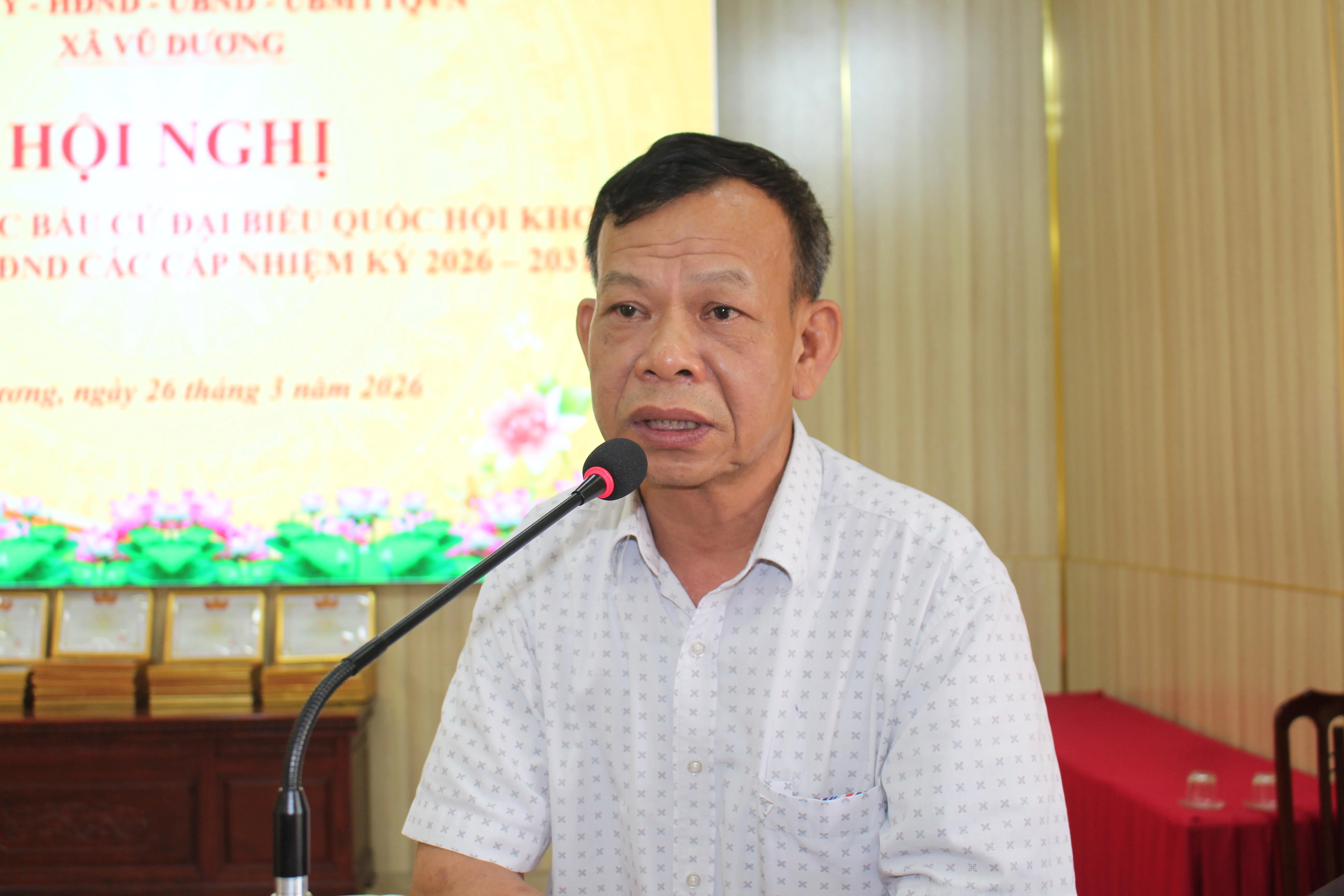 Xã Vũ Dương (Ninh Bình) tổ chức Hội nghị tổng kết công tác bầu cử nhiệm kỳ 2026 – 2031