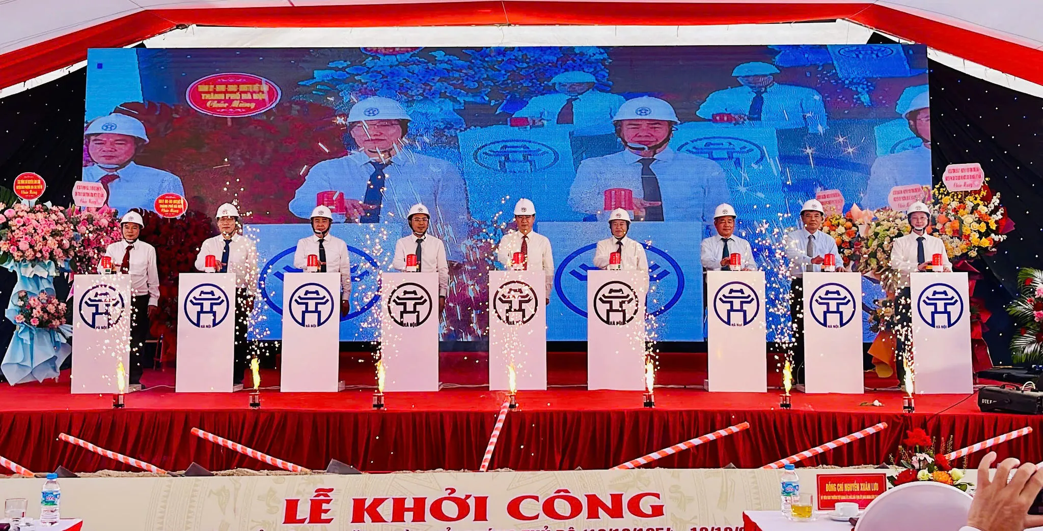 Xã Ô Diên khởi công dự án khơi thông dòng chảy sông Nhuệ, tạo cảnh quan môi trường 13,7km sông Hồng