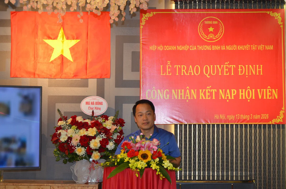 Kết nạp hội viên Hiệp hội doanh nghiệp của TB và NKT Việt Nam